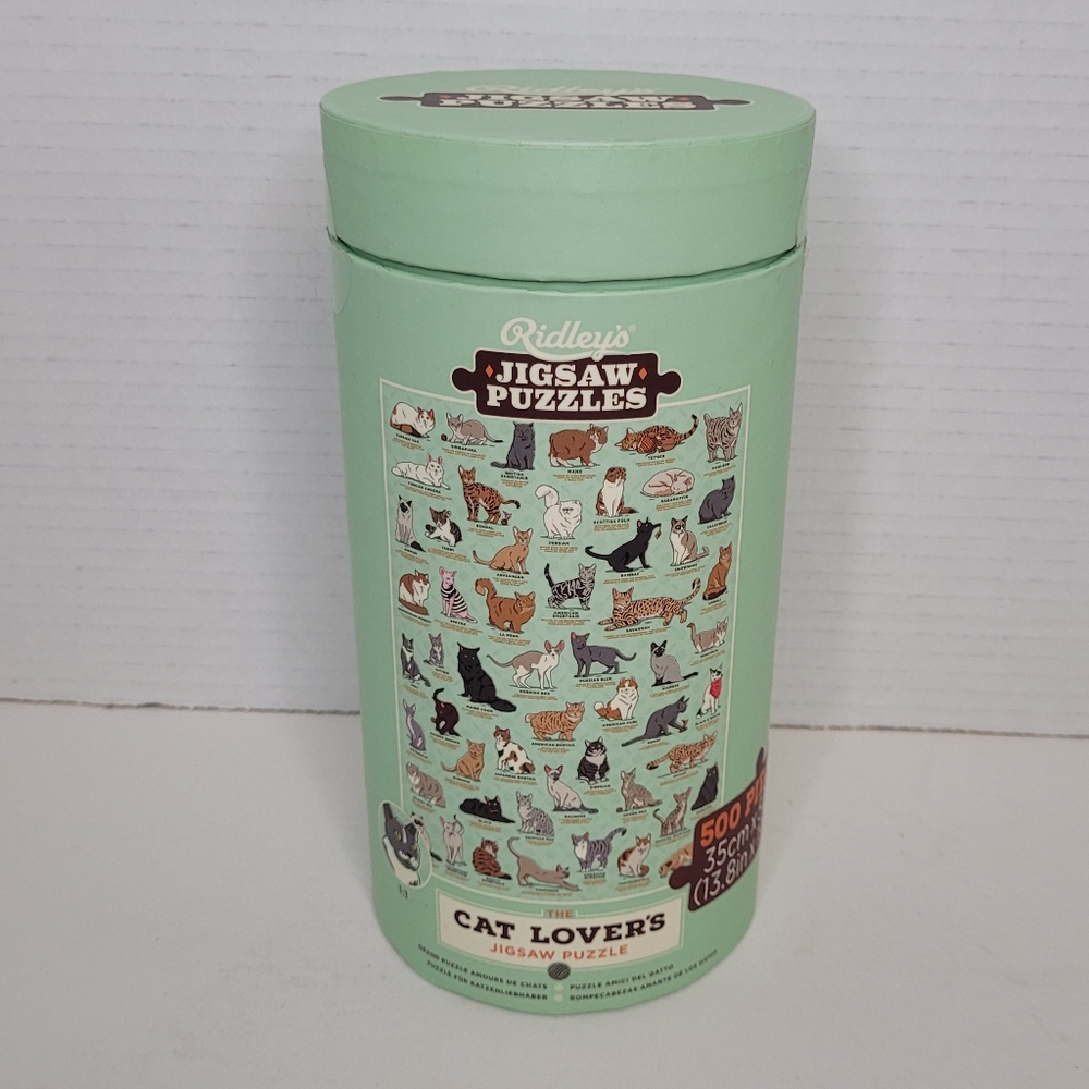Ridley's The Cat Lovers Jigsaw Puzzle NEW Open Box SEALED BAG 500 Pcs